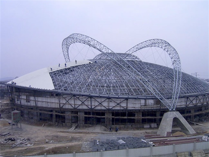 福建体育中心篮球馆网架加工